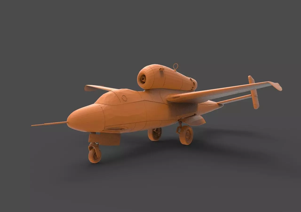 Heinkel He 162 3D print model