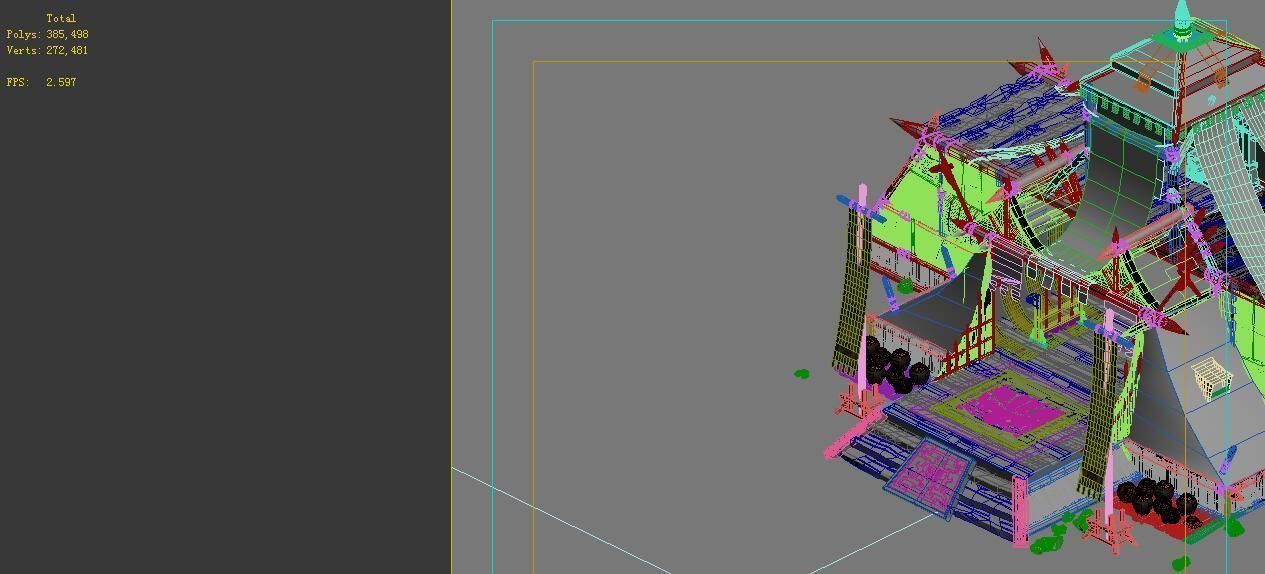 Tribe - big tent 3D model_5