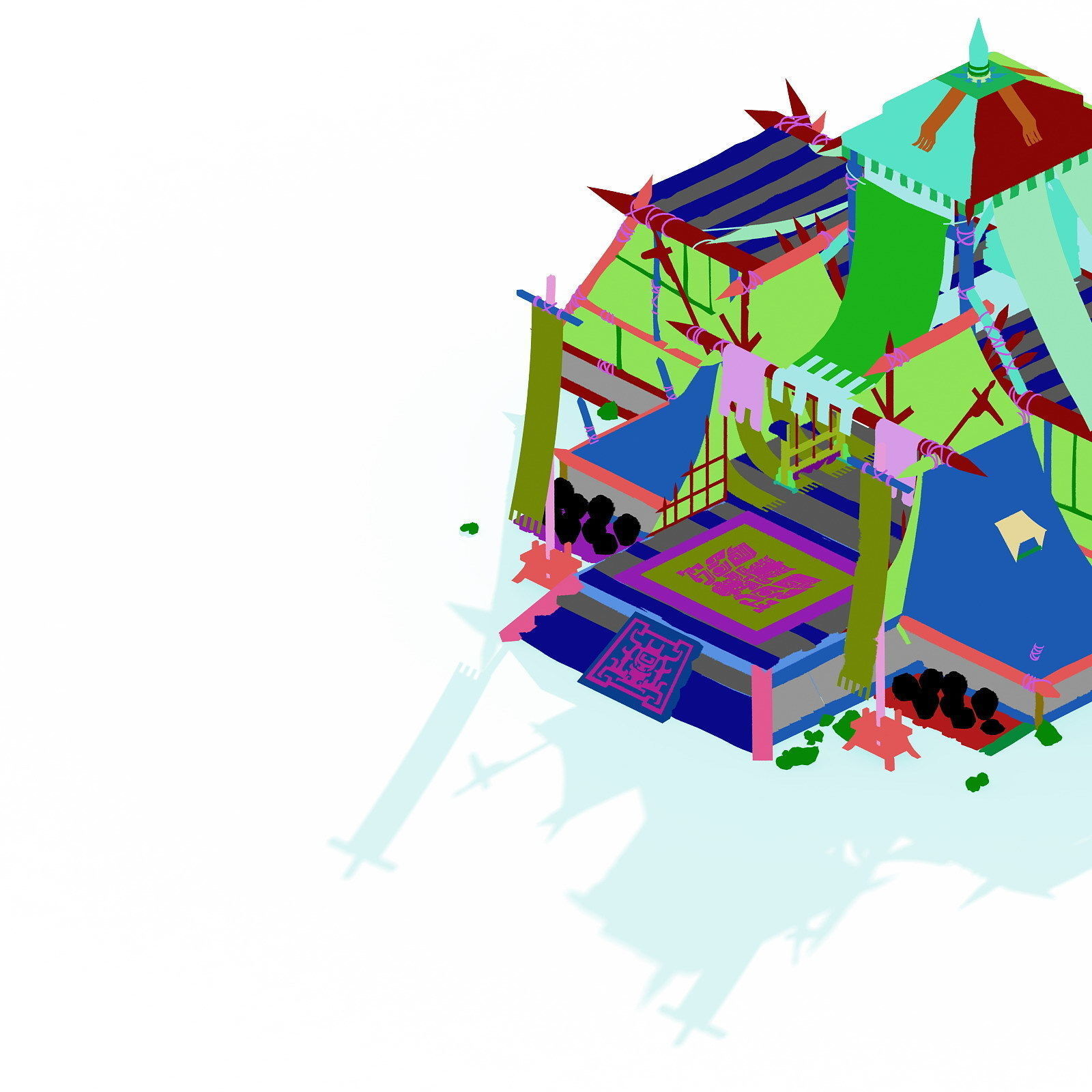 Tribe - big tent 3D model_3