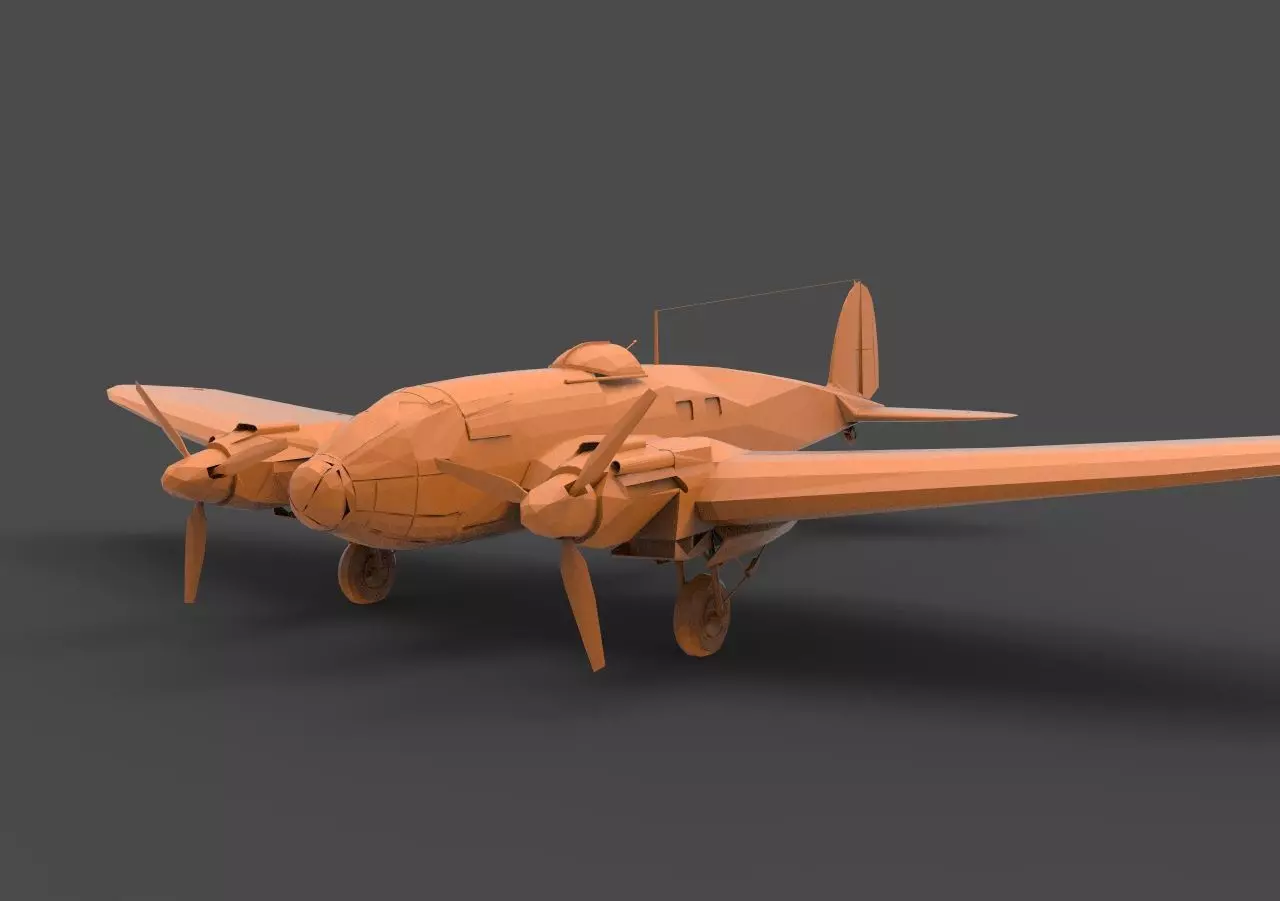 Heinkel He 111 3D print model