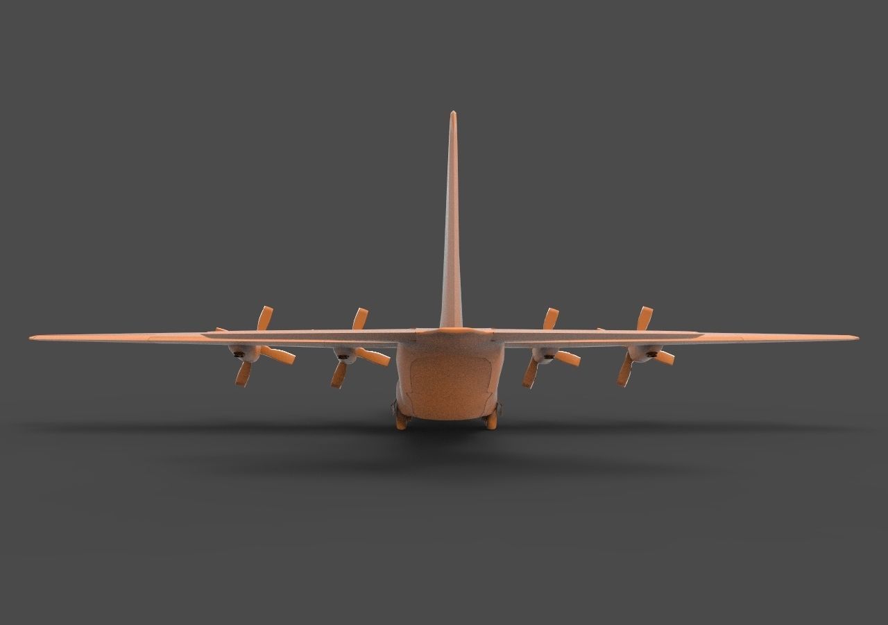 C-130 Hercules 3D print model_5