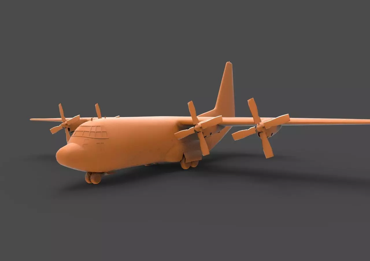 C-130 Hercules 3D print model_0