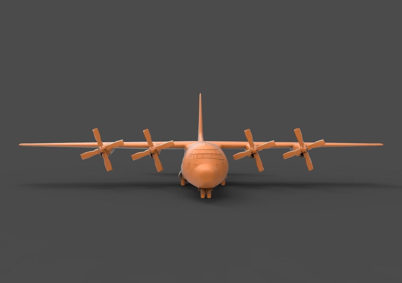 C-130 Hercules 3D print model_1