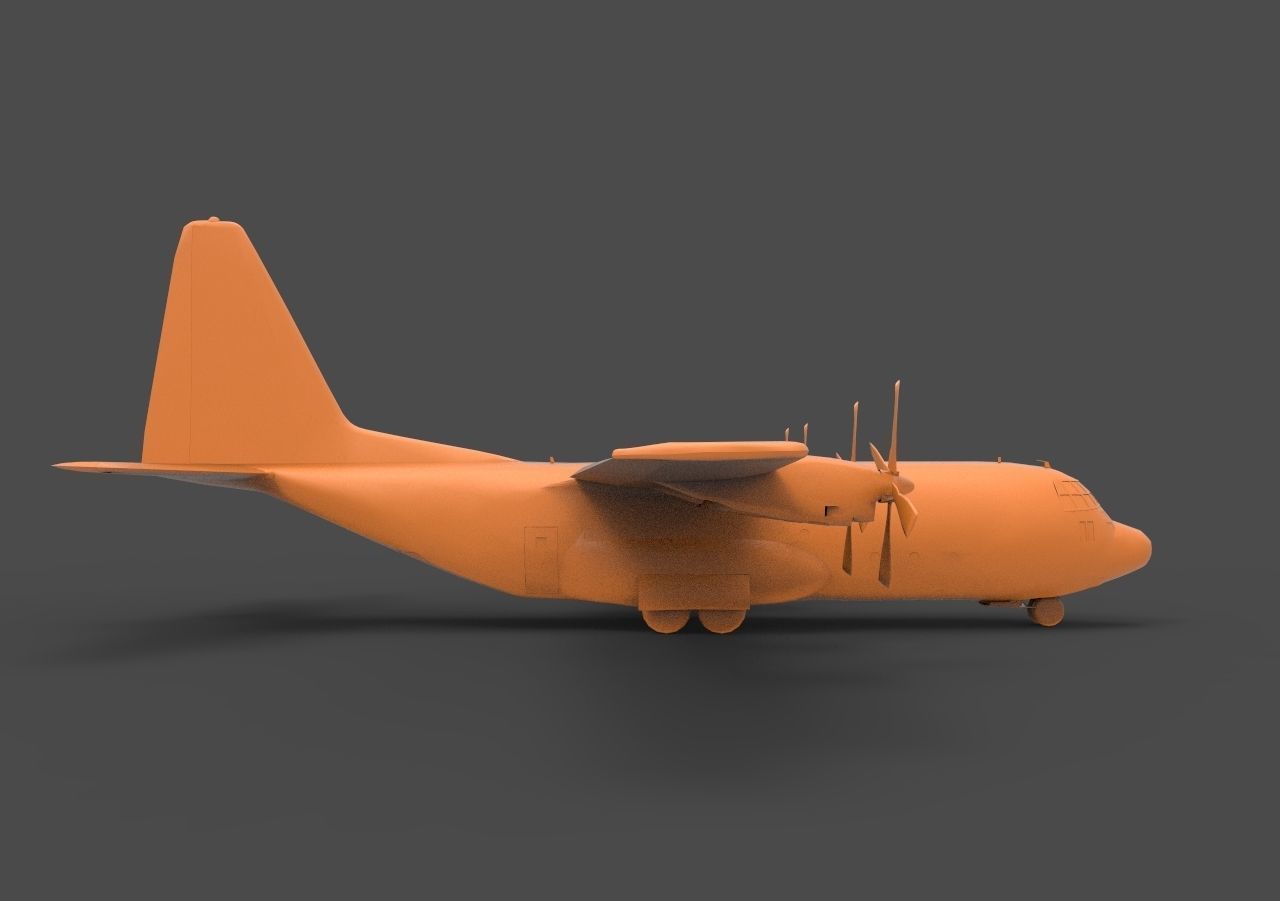 C-130 Hercules 3D print model_3