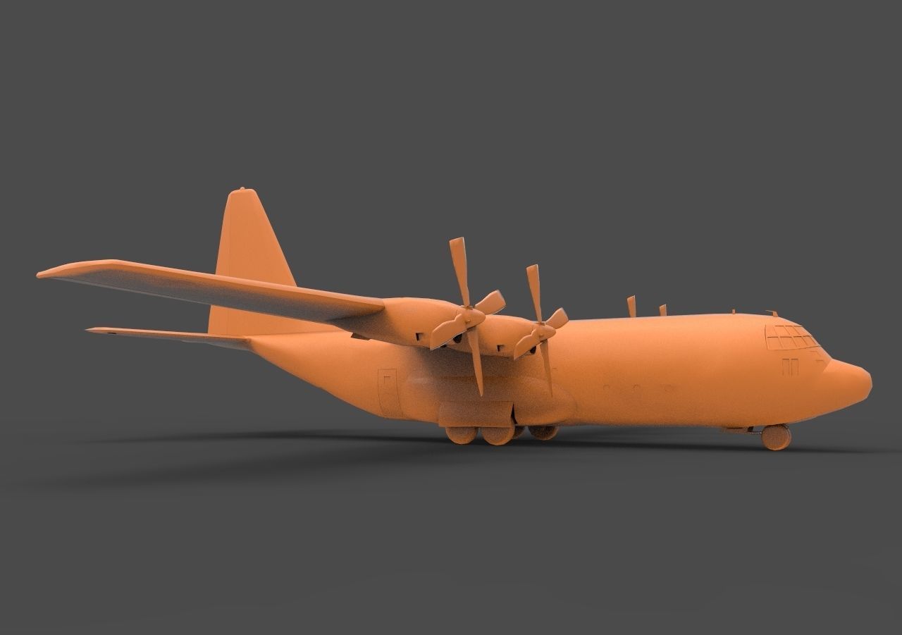 C-130 Hercules 3D print model_2