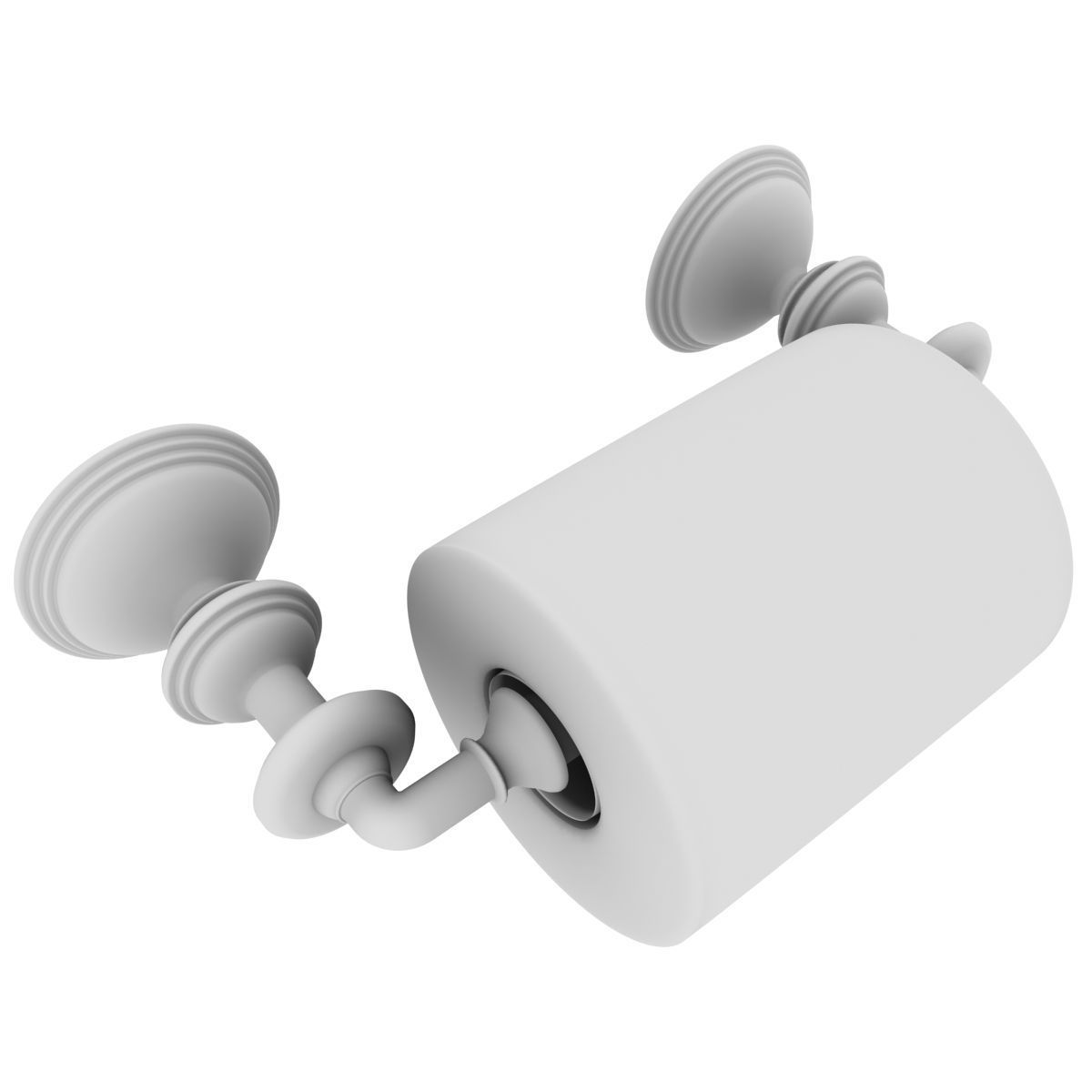 Toilet Paper Holder Style 2 3D model_3
