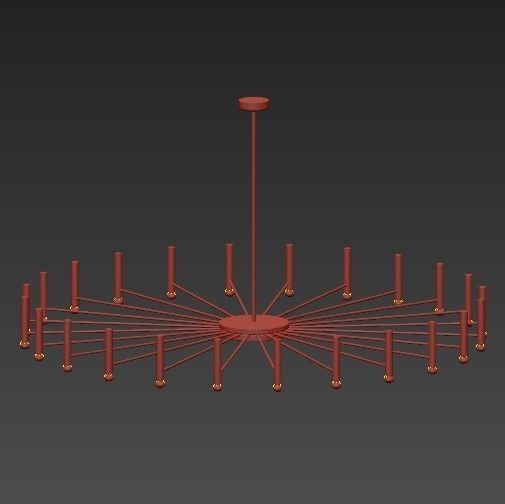 Oty Light POP P40 Chandelier round 3D model_4