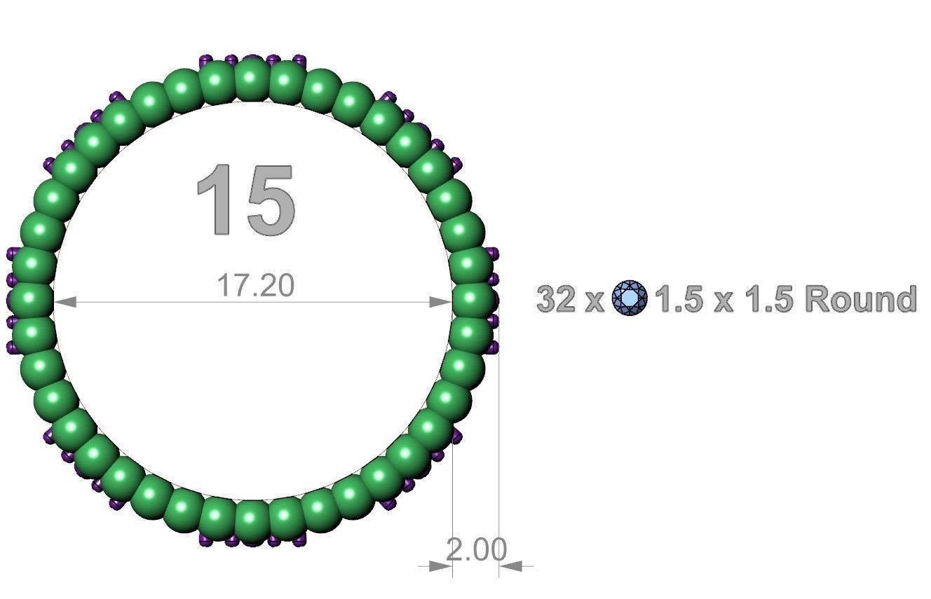 Lumpy Flowers Ring 3D print model_4
