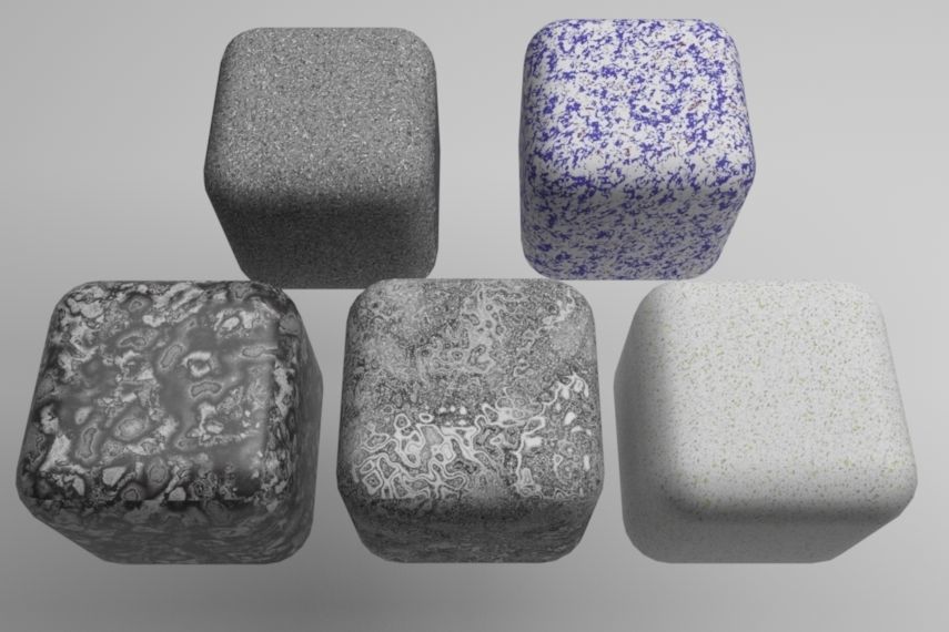 Granite Materials Pack 3 for C4D R21 3D model_4