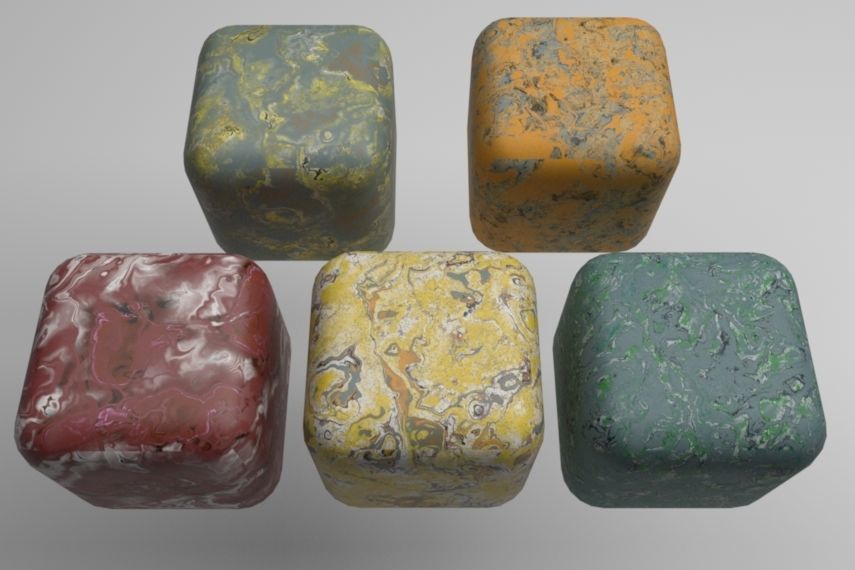 Granite Materials Pack 3 for C4D R21 3D model_1