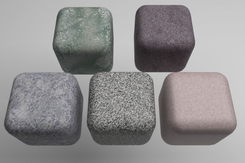 Granite Materials Pack 3 for C4D R21 3D model_5