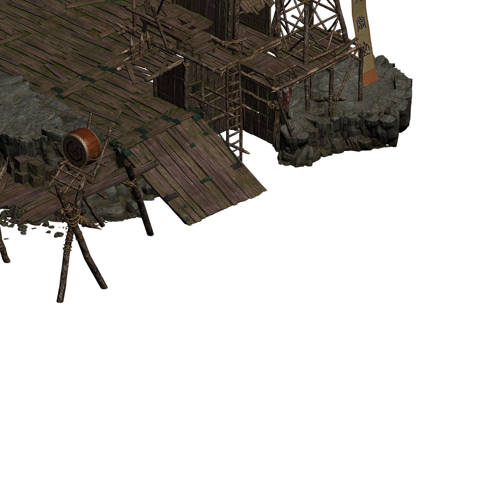 Tribe - entrance 3D model_4