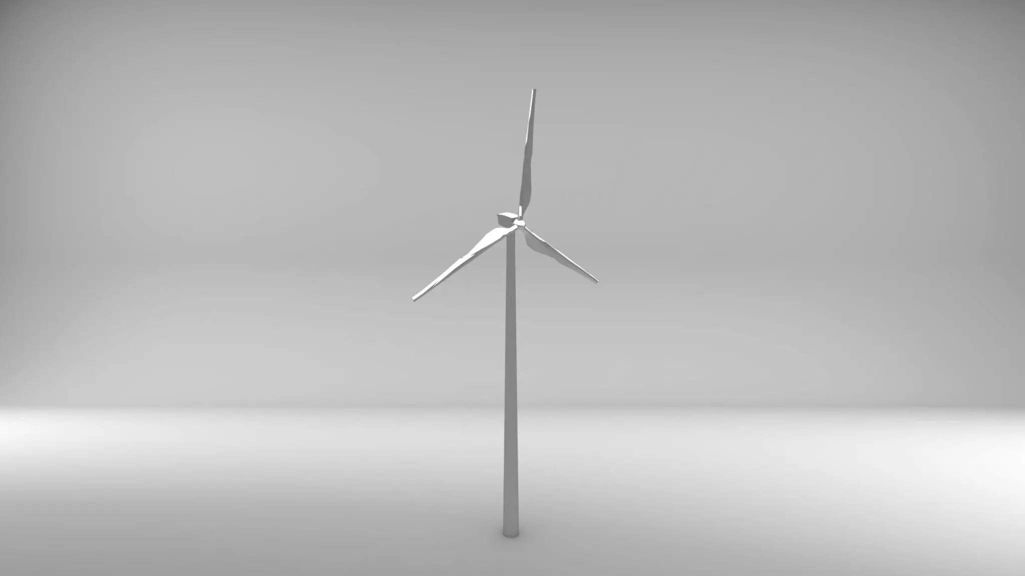Wind Turbine Free low-poly 3D model