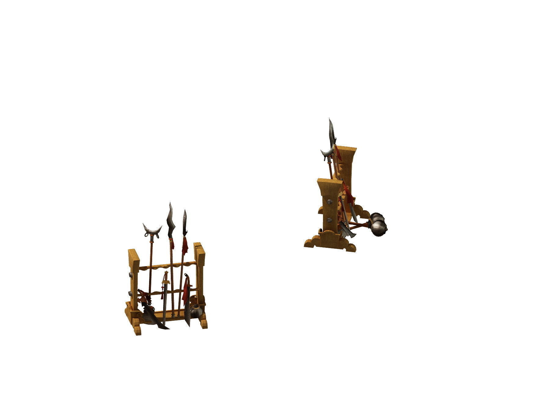 Game Model - City of large gang architecture 3D model_8