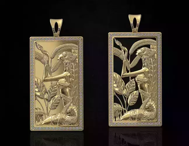 pharaoh girl pendant
