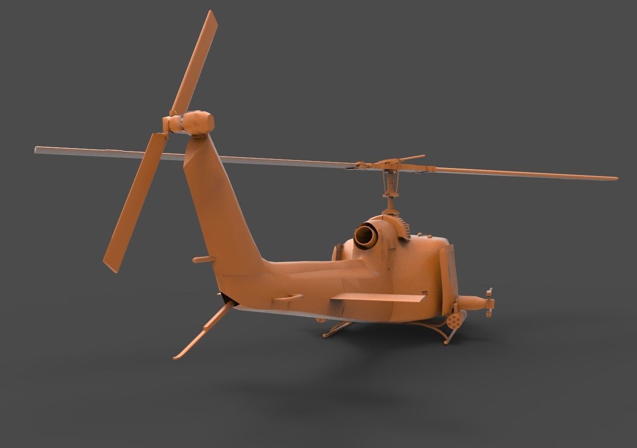 Bell UH-1 3D print model_4