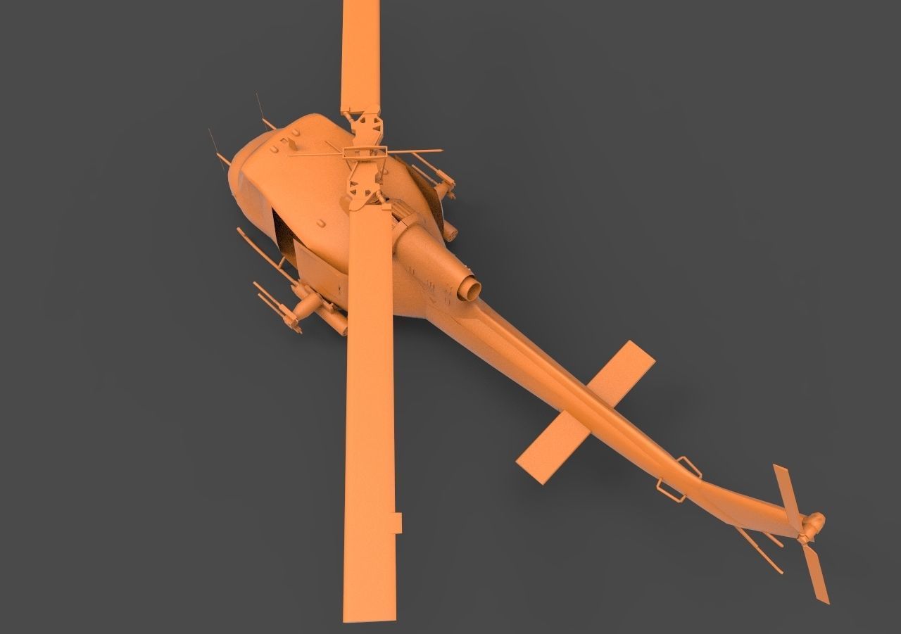 Bell UH-1 3D print model_6