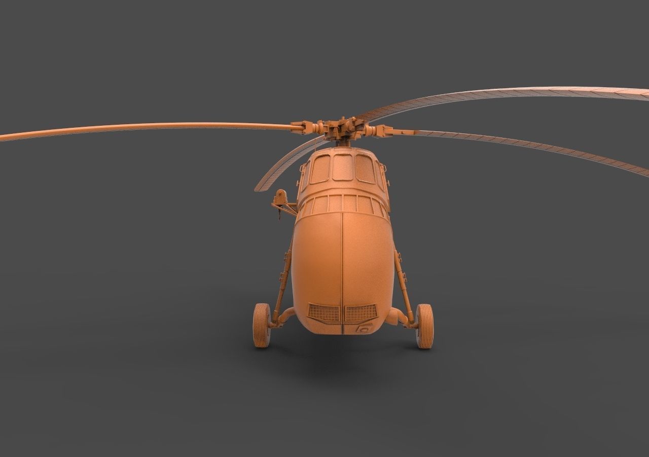 Sikorsky H-34 3D print model_1