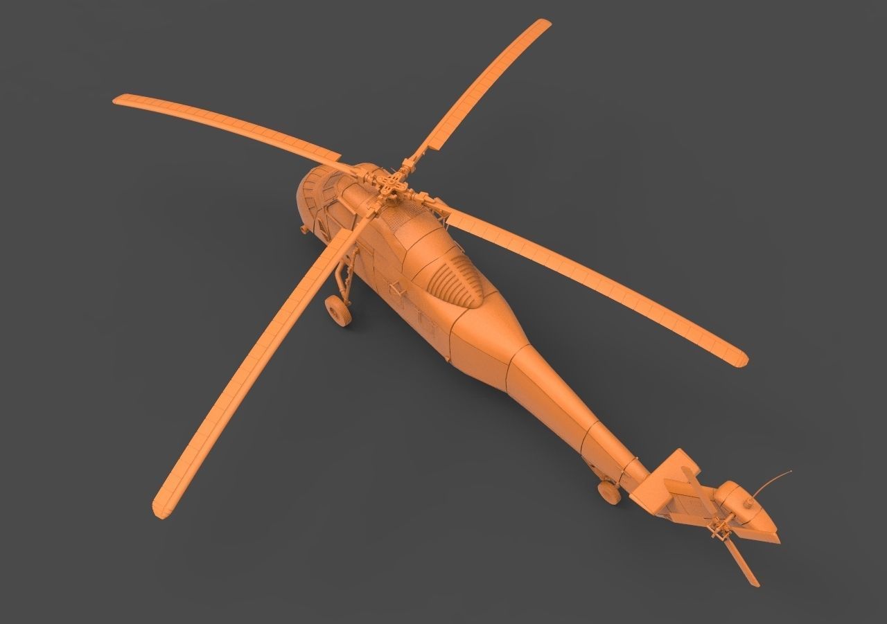 Sikorsky H-34 3D print model_6