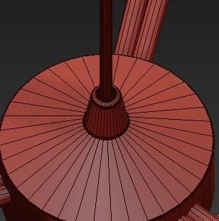 Brass Blue Glass Tube Chandelier by Hans Agne Jakobsson 3D model_3