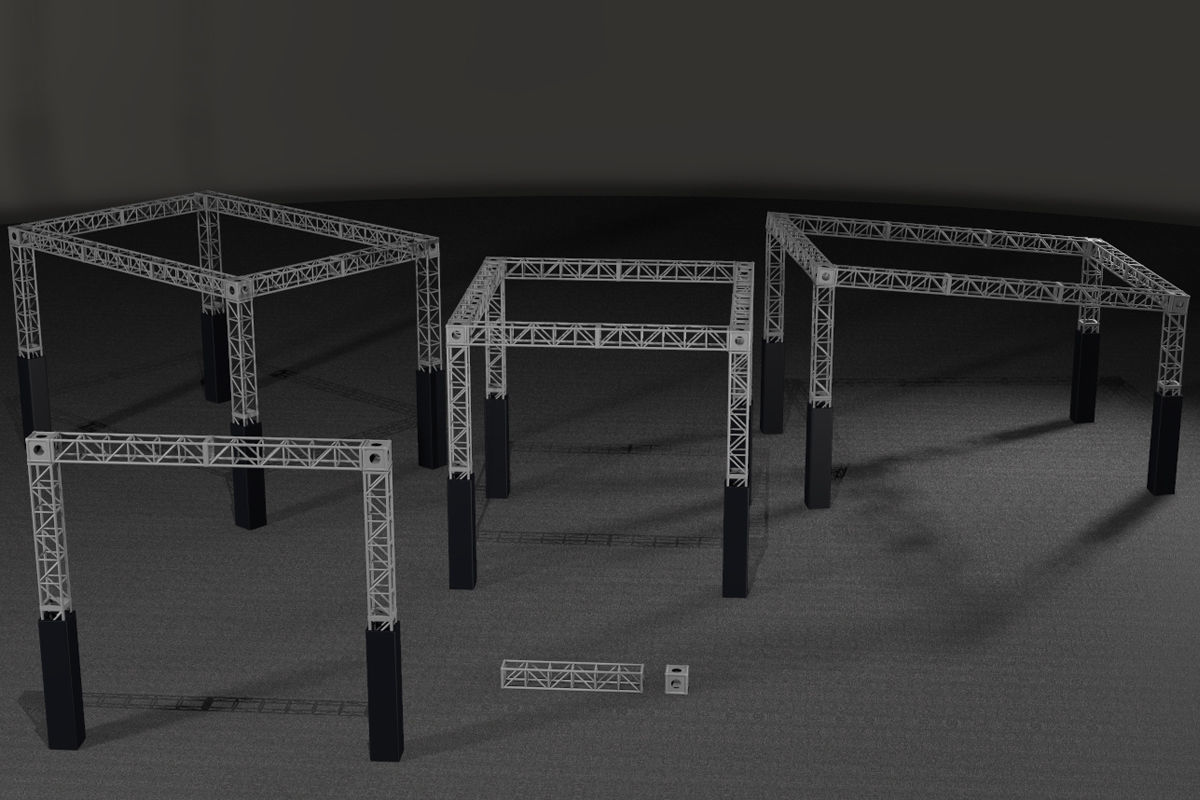  Ninja Obstacle Course 3D model_14