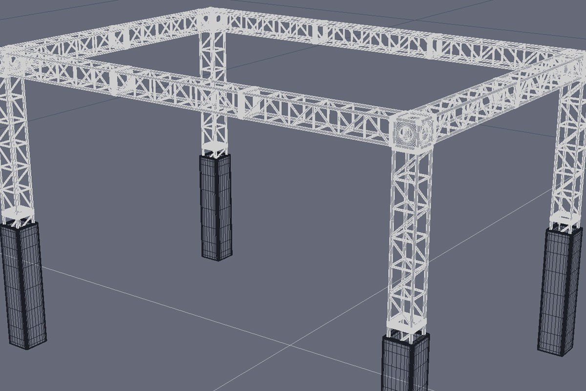  Ninja Obstacle Course 3D model_27