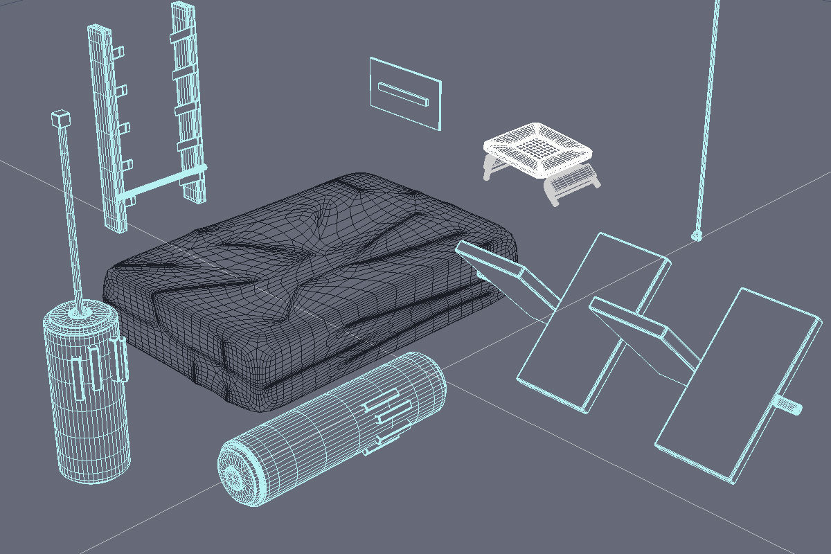  Ninja Obstacle Course 3D model_24