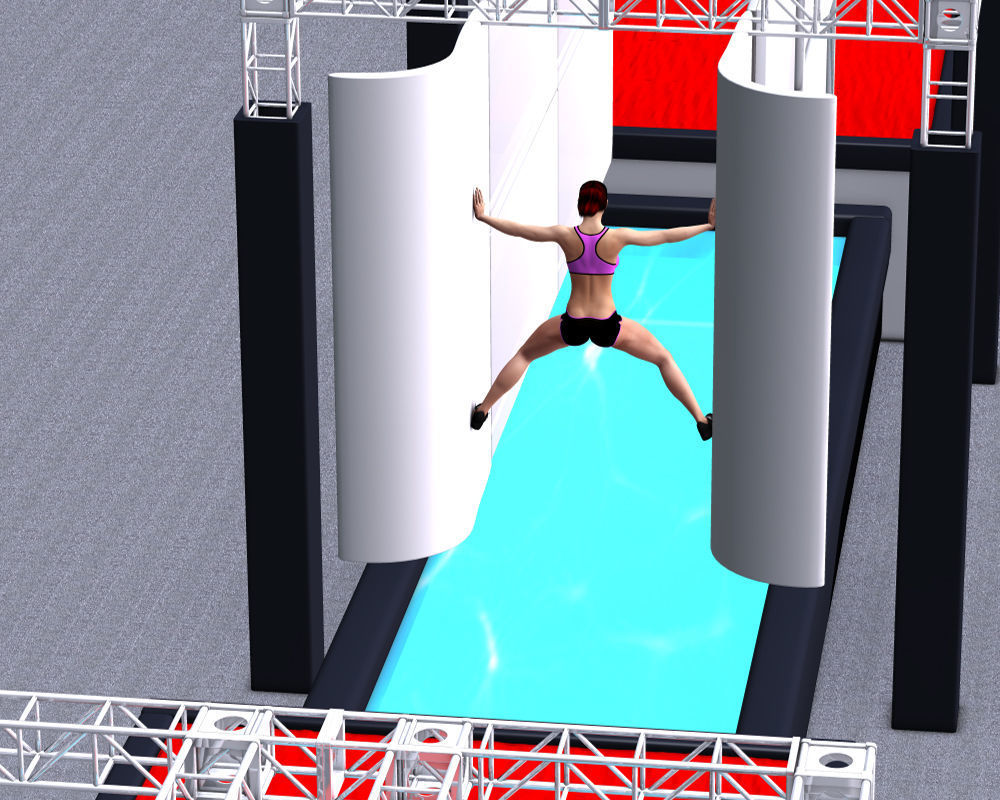 Ninja Obstacle Course 3D model_4