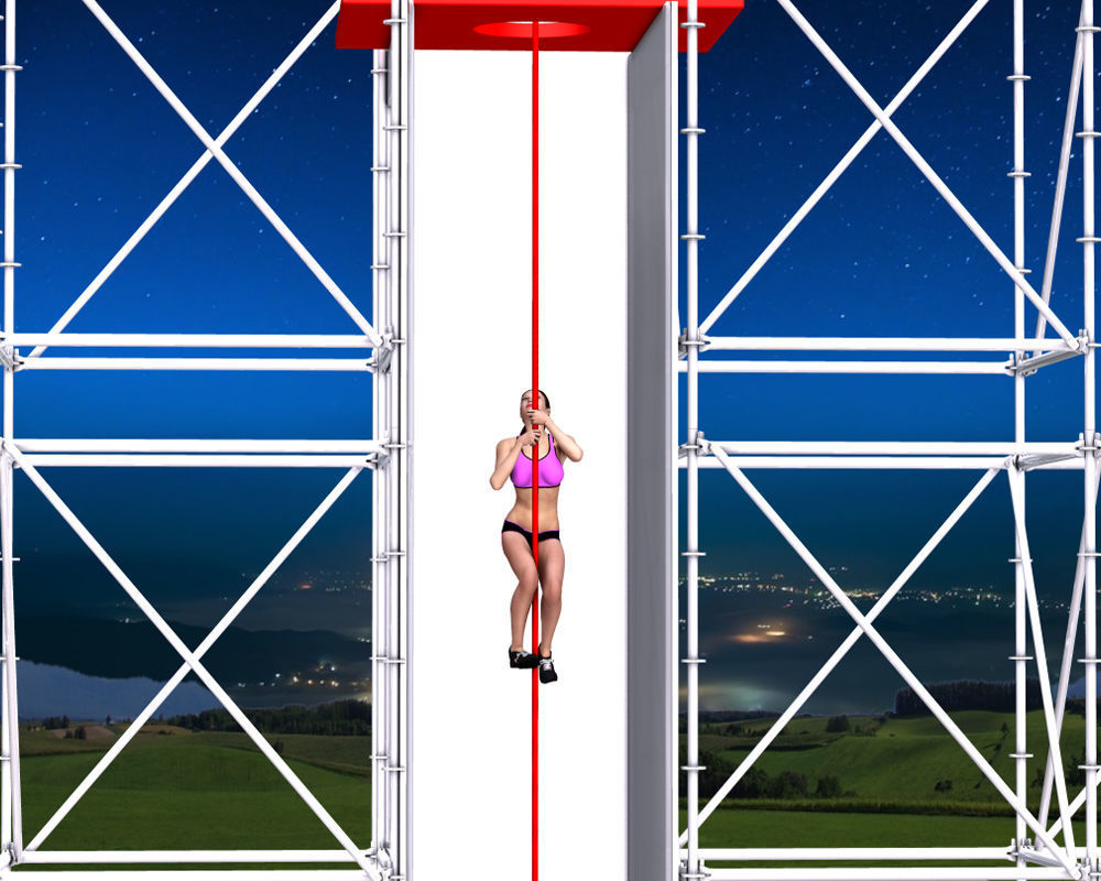  Ninja Obstacle Course 3D model_8