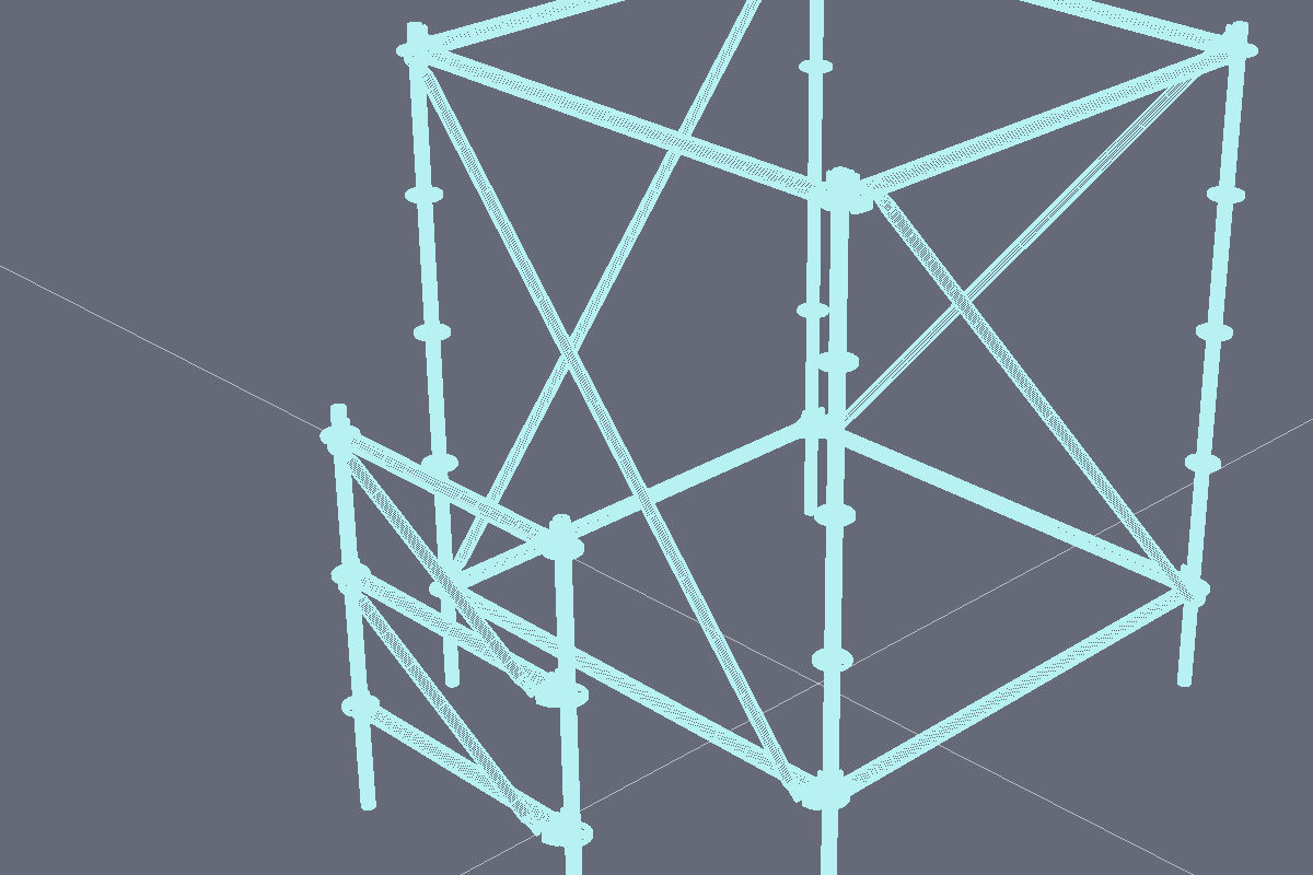  Ninja Obstacle Course 3D model_29