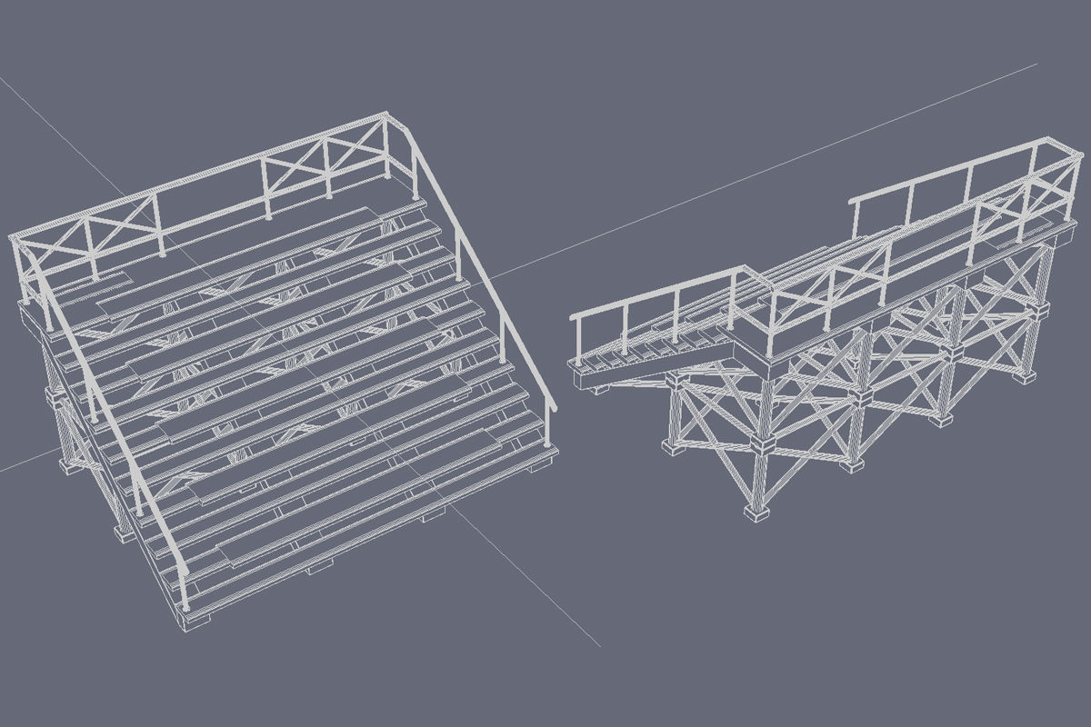  Ninja Obstacle Course 3D model_21