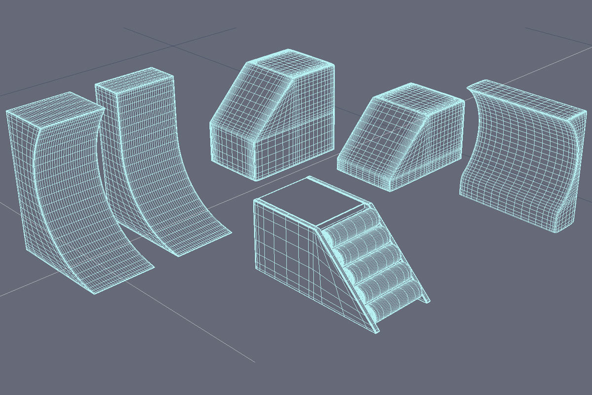  Ninja Obstacle Course 3D model_23