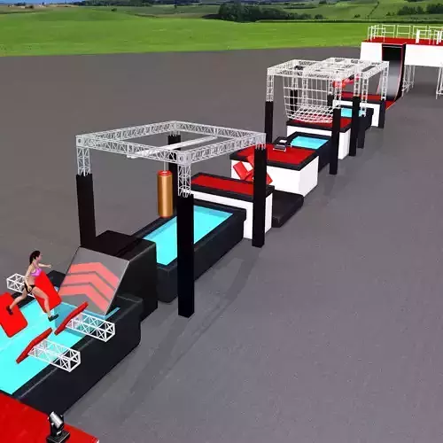  Ninja Obstacle Course 3D model