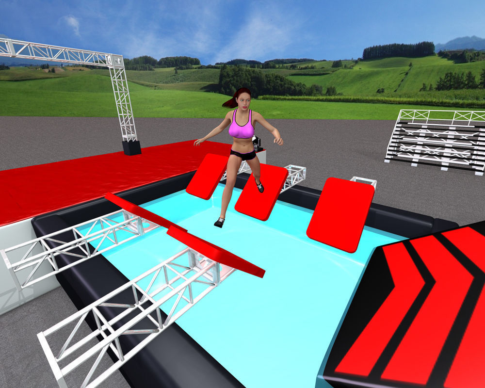  Ninja Obstacle Course 3D model_18