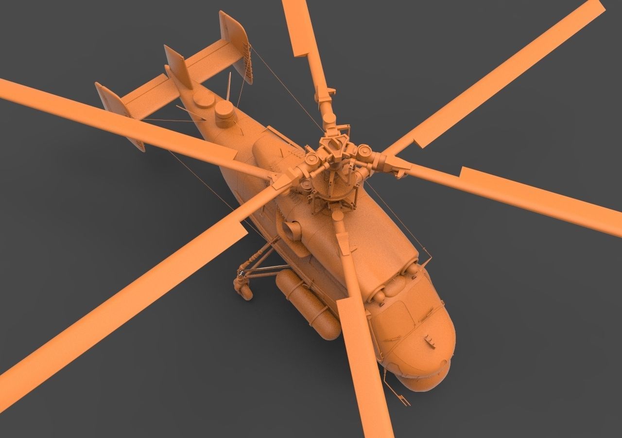 Ka - 25 3D print model_7