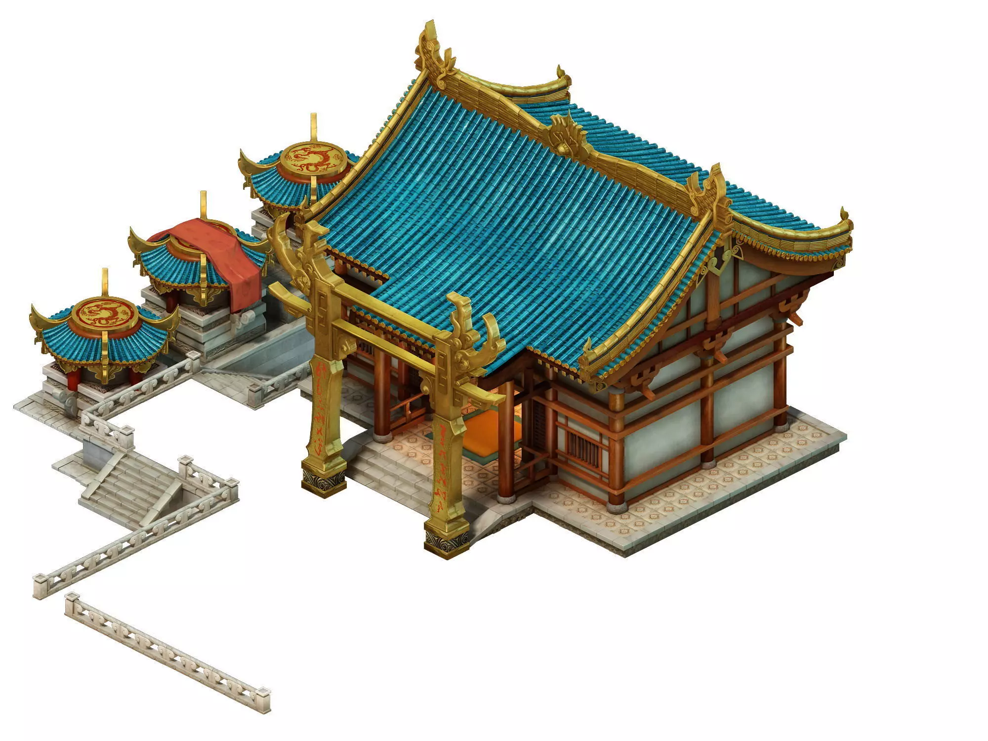 Game Model - Urban Construction Pet Shop 3D model_0