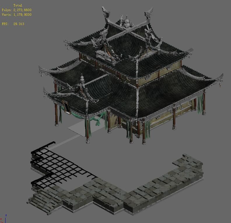 City buildings - large houses 16 3D model_3