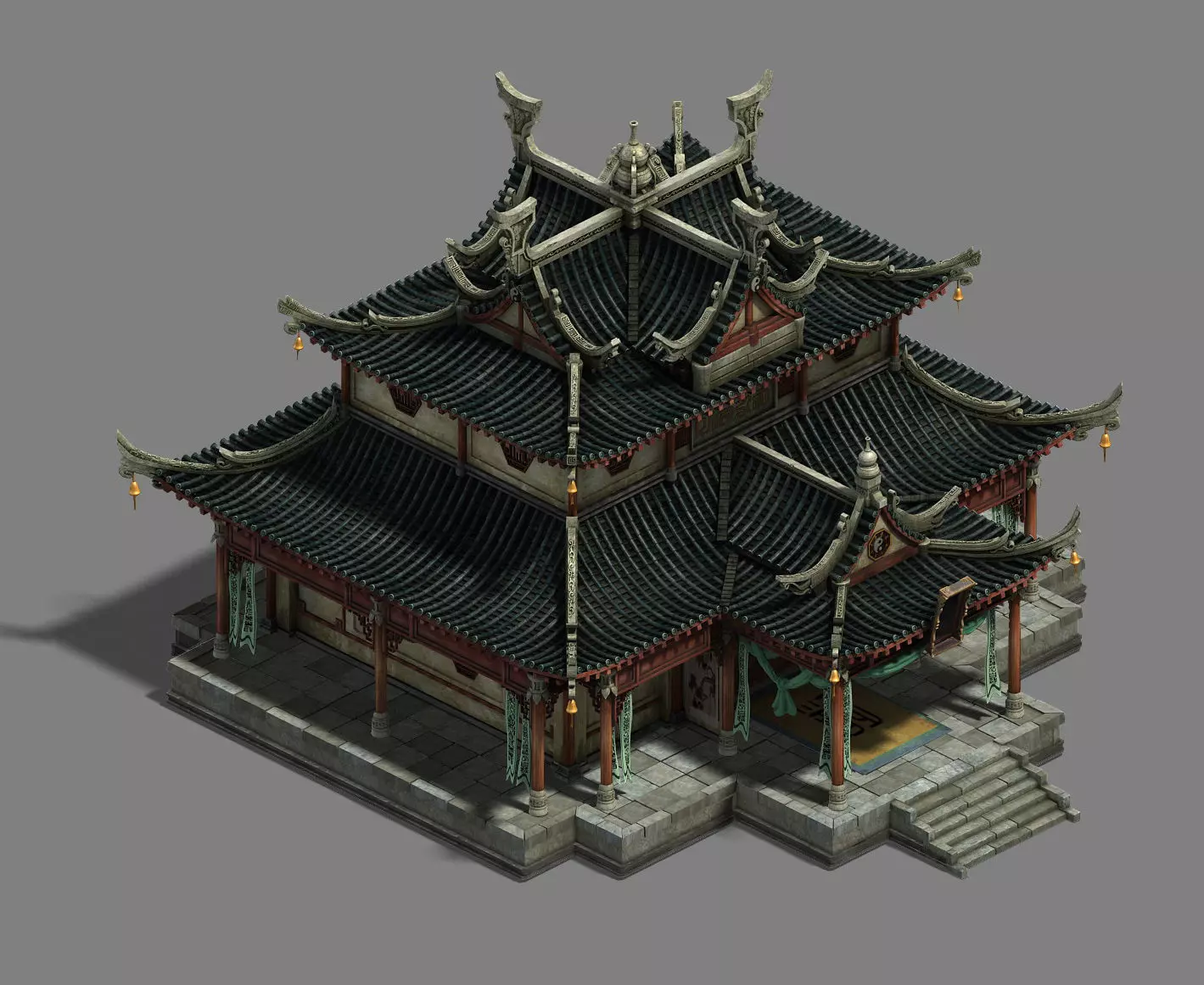 City buildings - large houses 16 3D model_0