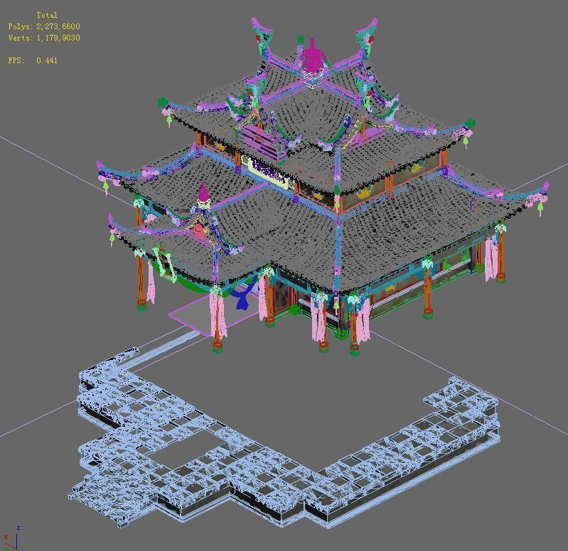 City buildings - large houses 16 3D model_4