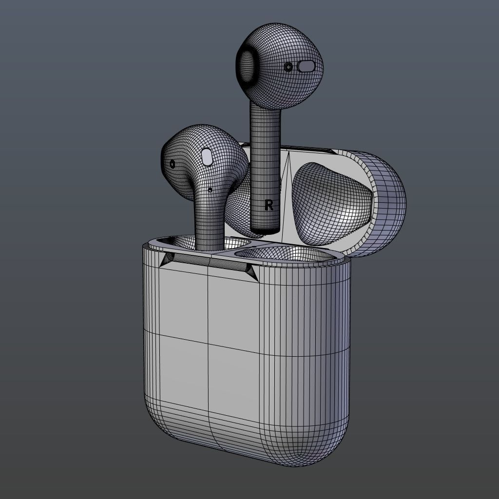 Apple AirPods 3D model_7