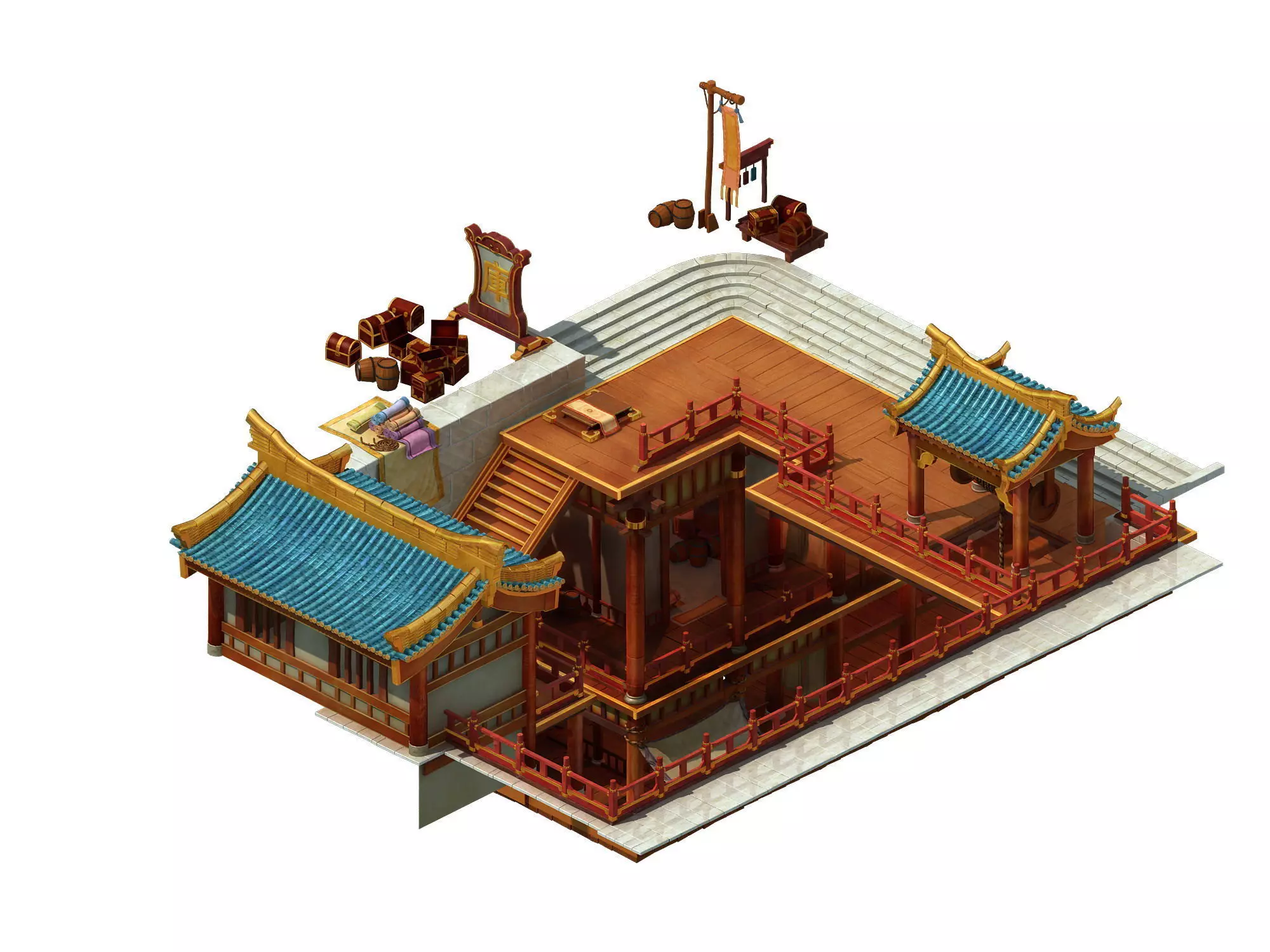 Urban Building - Underground Warehouse 3D model_0