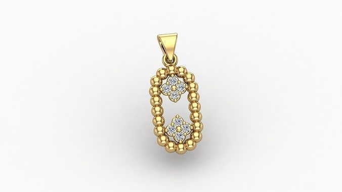 Lumpy Flowers Pendant 3D print model