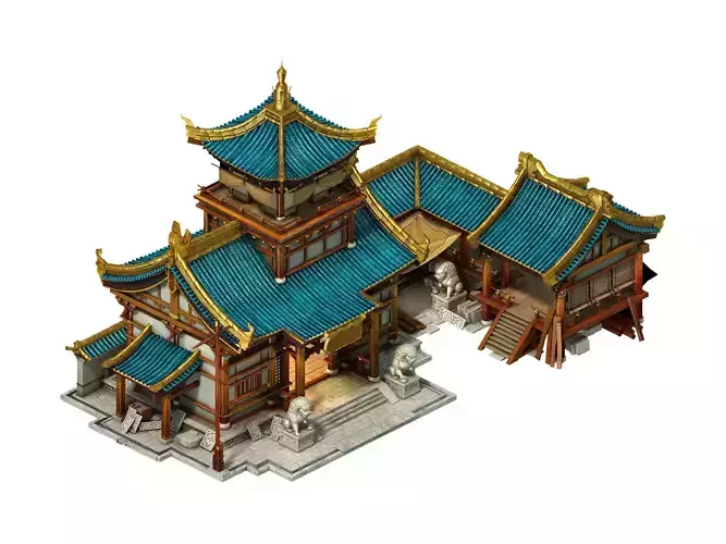 model - city building - building materials shop