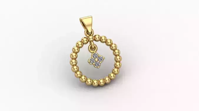  Lumpy Flowers Pendant II