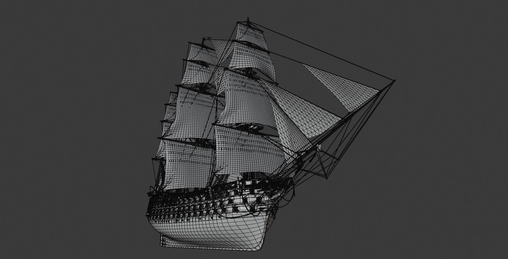 Twelve Apostles 1st line ship 3D model_22