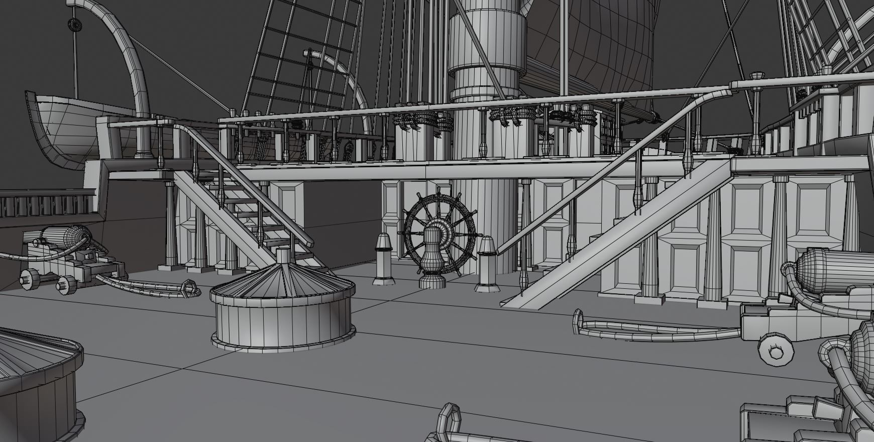 Twelve Apostles 1st line ship 3D model_32