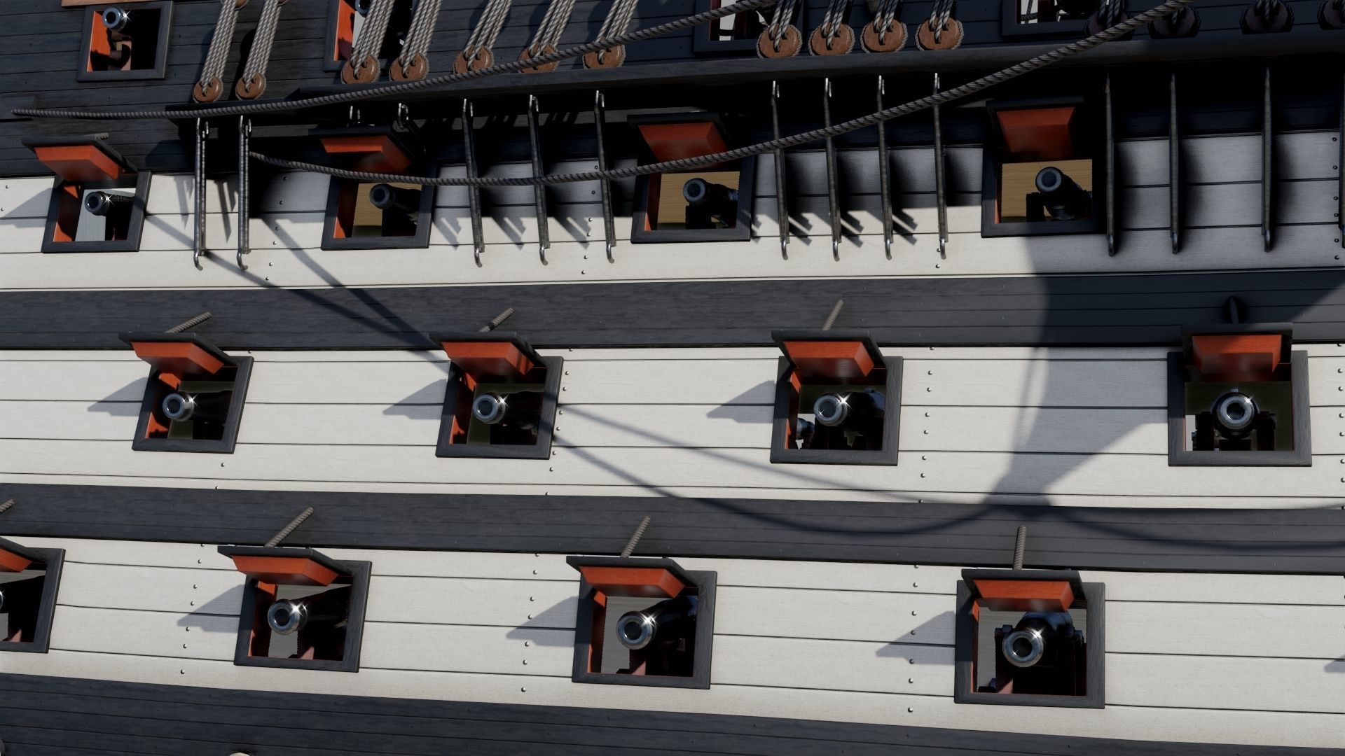 Twelve Apostles 1st line ship 3D model_20