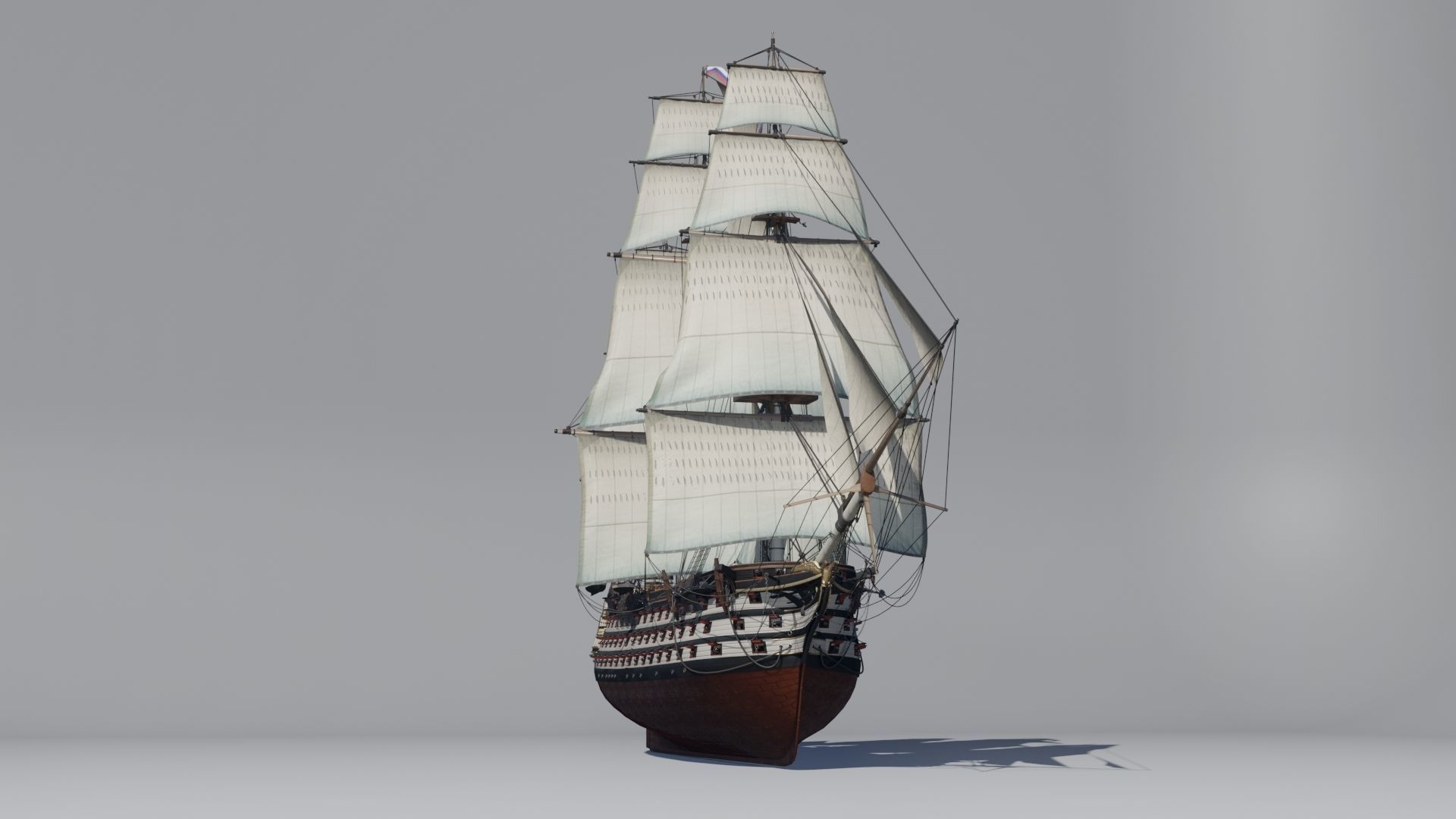 Twelve Apostles 1st line ship 3D model_2