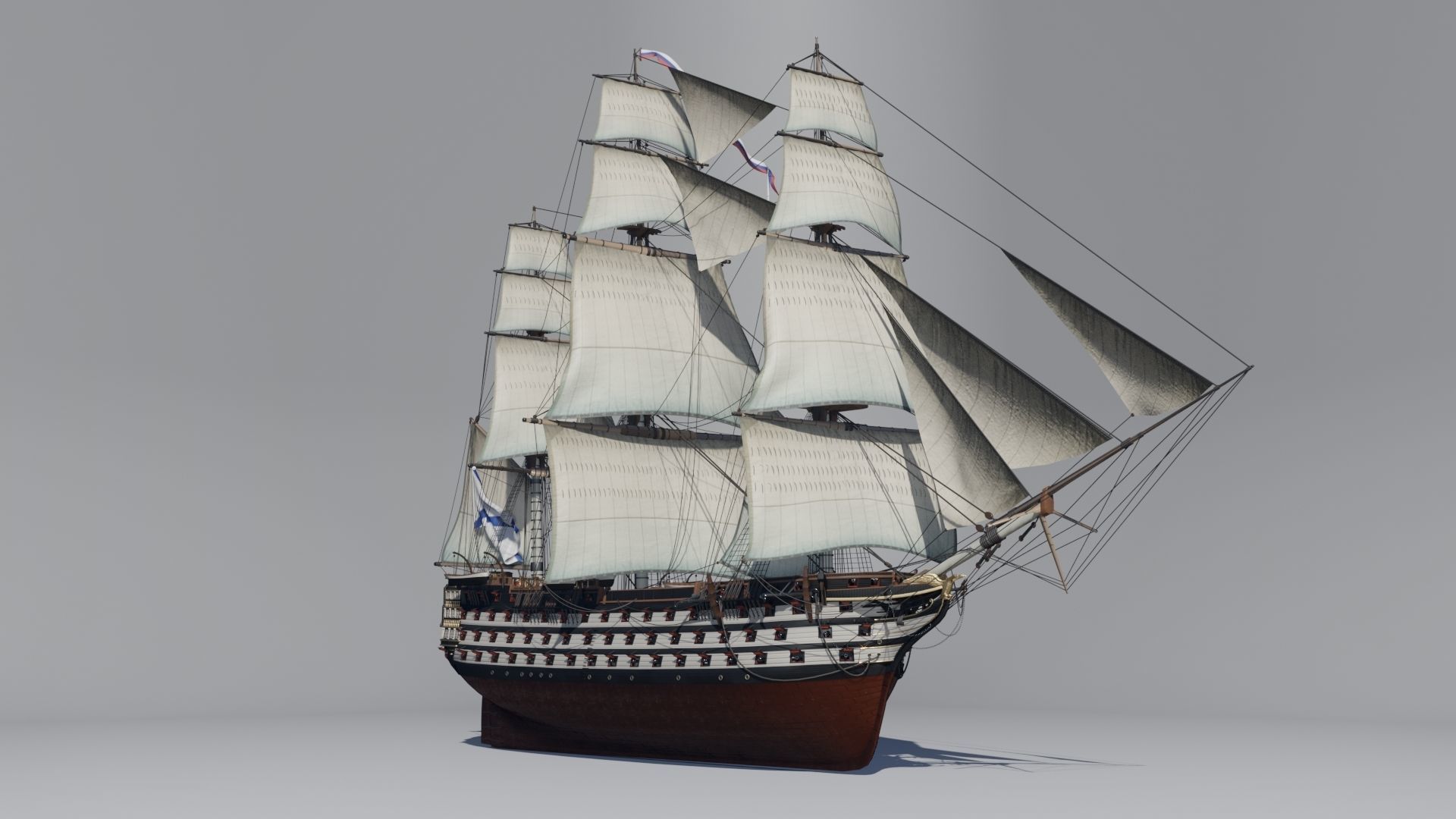 Twelve Apostles 1st line ship 3D model_0