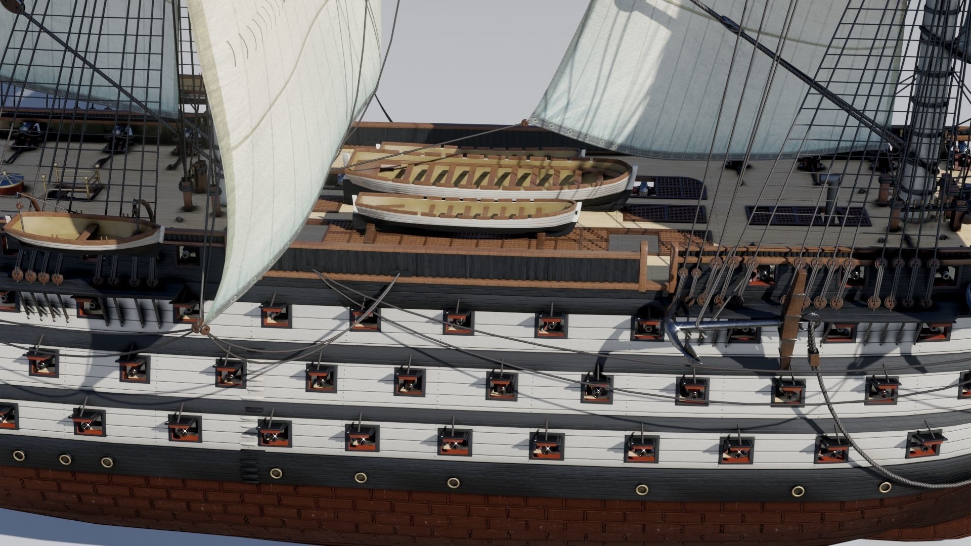 Twelve Apostles 1st line ship 3D model_14